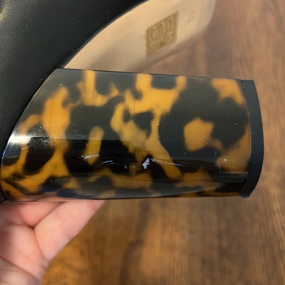 OFFICE MARBLE TORTOISE PRINT HEEL SIZE 40 - Picture 6 of 11